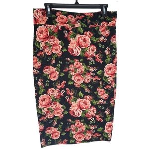 Scobe Floral Midi Pencil Skirt